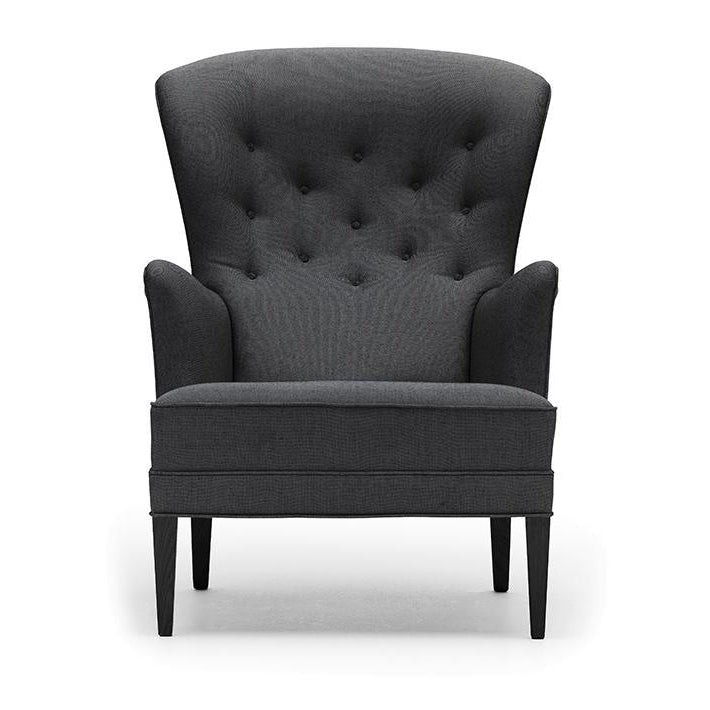 [product_category]-Carl Hansen Fh420 Heritage Footstool, Black Oak/Dark Gray Fabric-Carl Hansen-CHFH420-fiord191-blackoak-CAR-2