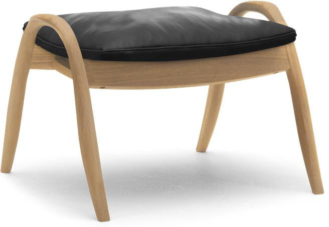 [product_category]-Carl Hansen Fh430 Signature Footstool, Oiled Oak, Black Leather-Carl Hansen-fh430-black-oiledoak-CAR-1
