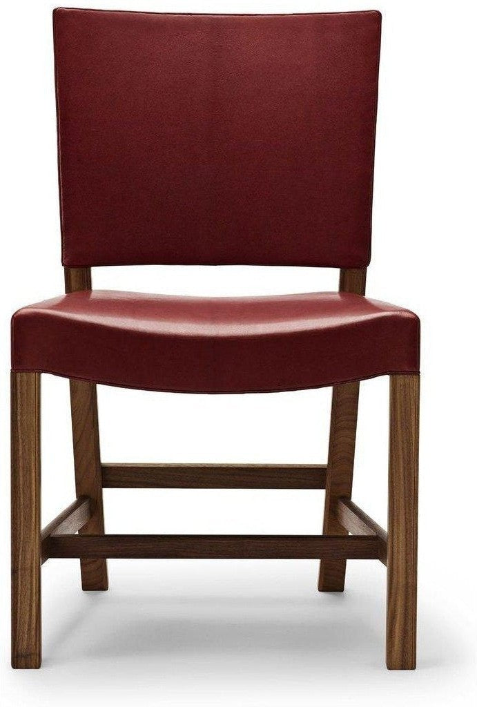 [product_category]-Carl Hansen Kk47510 The Red Chair, Lacquered Walnut/Red Goatskin-Carl Hansen-CHKK47510-red-lacqueredwalnut-CAR-1