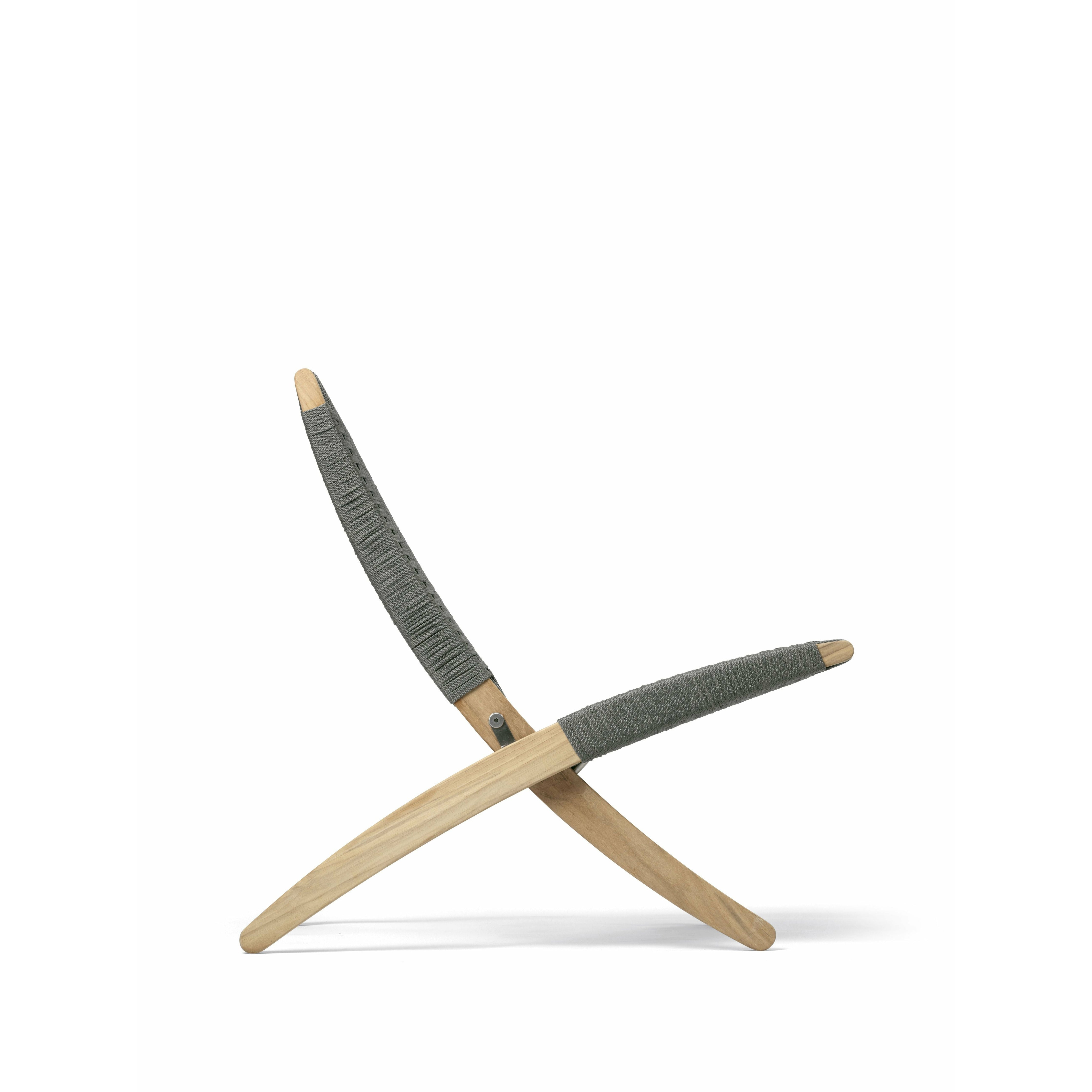 [product_category]-Carl Hansen Mg501 Cuba Chair Outdoor Untreated Teak, Rope/C Harcoal-Carl Hansen-5714413677920-MG501-090-105-FSC-100-VN-CHARCOAL-CAR-3