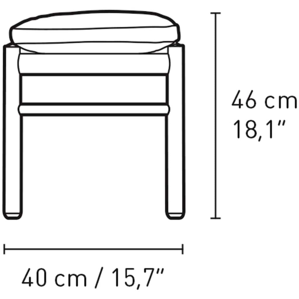 [product_category]-Carl Hansen Ow149 F Footstool For Colonial Chair Oak Smoke Colored Oil, Thor 307-Carl Hansen-OW149F-oak-smokedoil-thor307-CAR-4