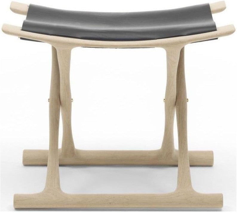 [product_category]-Carl Hansen Ow2000 Egyptian Chair, Soap Oak/Black Leather-Carl Hansen-CHOW2000-blacksaddle-soapedoak-CAR-1
