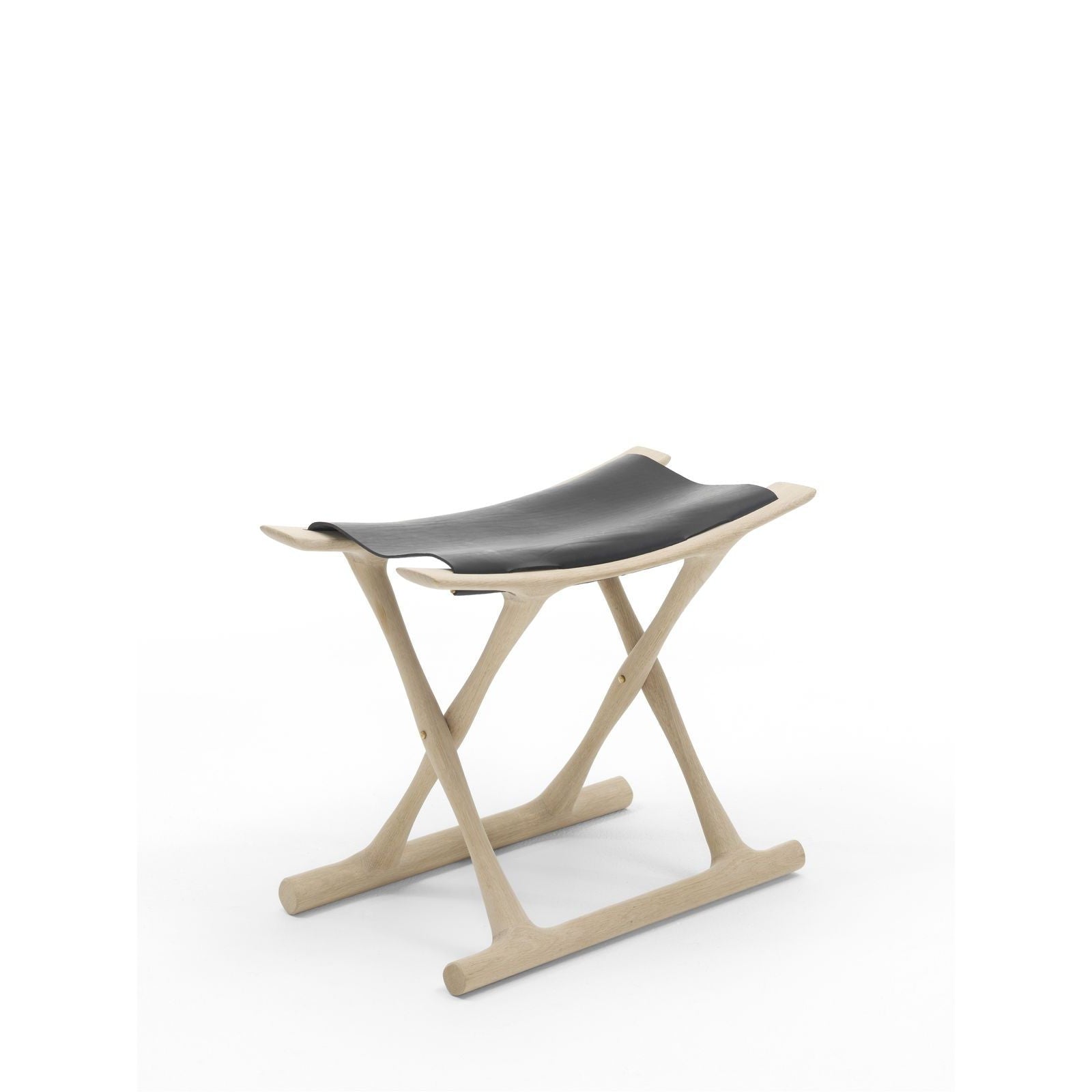 [product_category]-Carl Hansen Ow2000 Egyptian Chair, Soap Oak/Black Leather-Carl Hansen-CHOW2000-blacksaddle-soapedoak-CAR-2