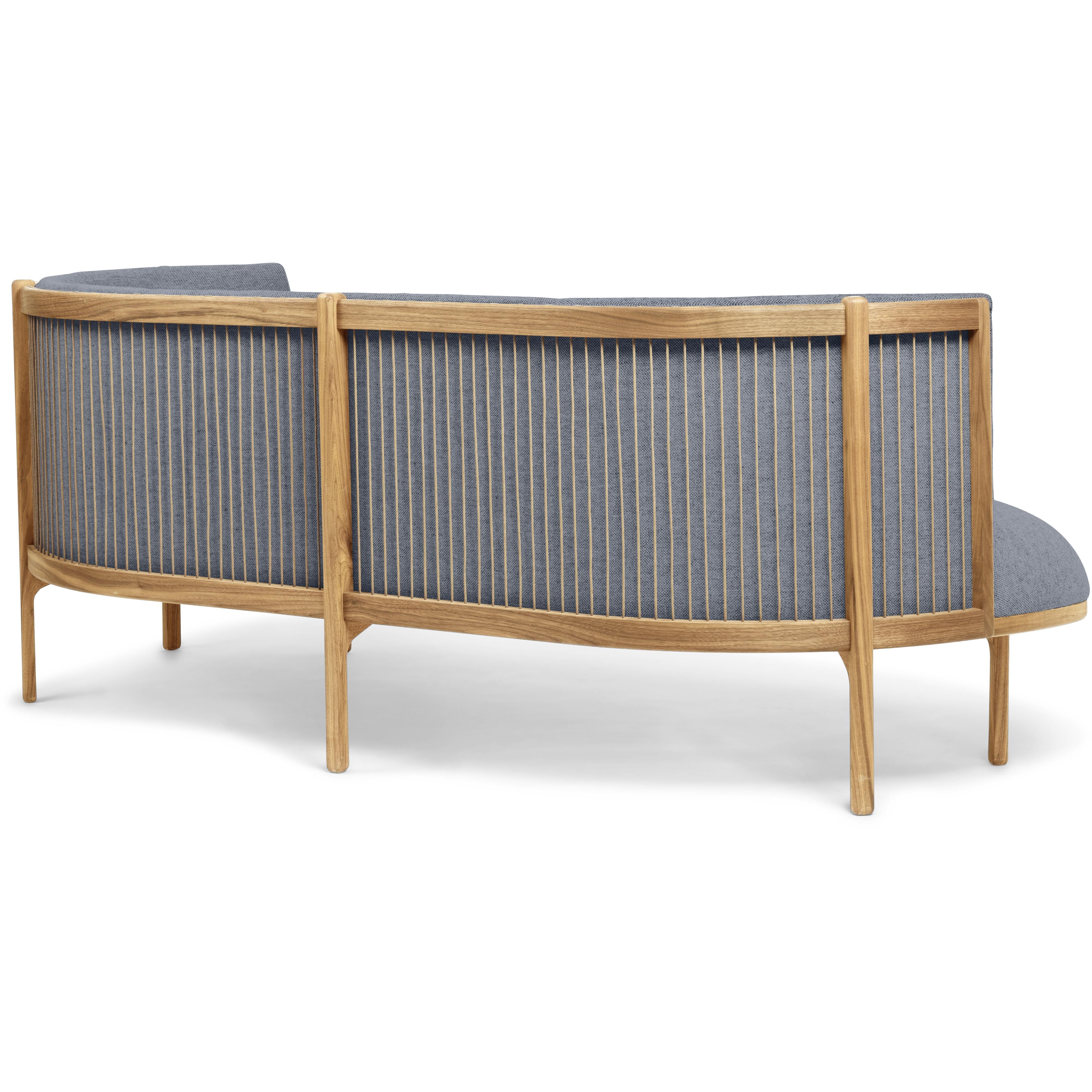 [product_category]-Carl Hansen Rf1903 R Sideways Sofa 3 Seater Right Oak Oil/Fiord Fabric, Gray/Natural Brown-Carl Hansen-RF1903-R-oak-oil-Fiord-751-CAR-3