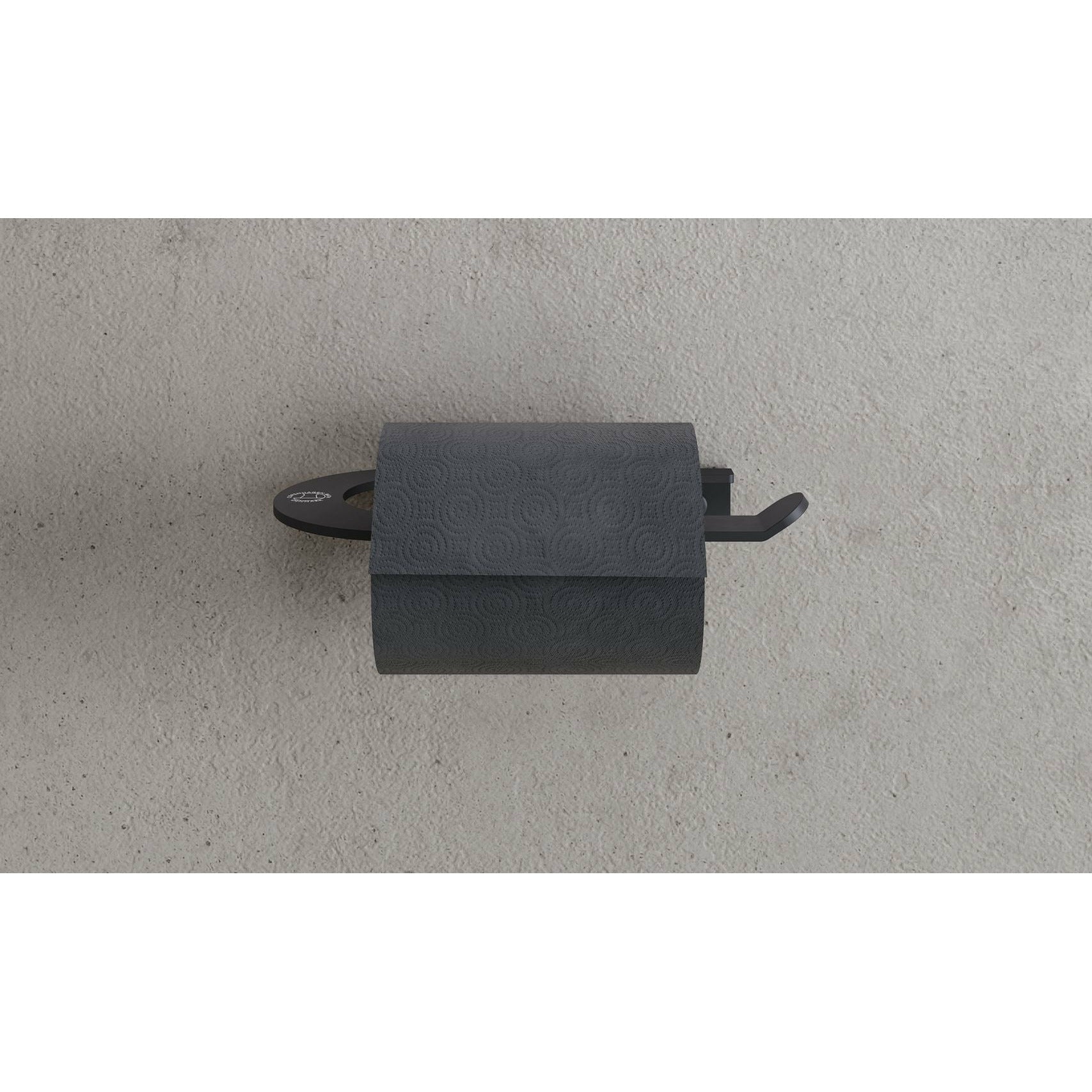 [product_category]-Copenhagen Bath Cb 100 Toilet Roll Holder, Mat Black-Copenhagen Bath-5700400401012-40040101-COP-4
