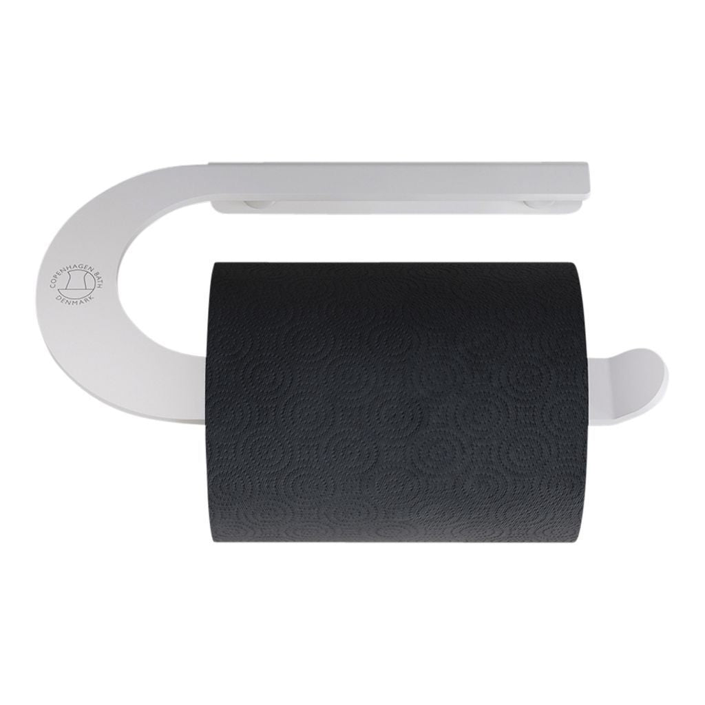 [product_category]-Copenhagen Bath Cb 100 Toilet Roll Holder, Mat White-Copenhagen Bath-5700400401074-40040107-COP-2