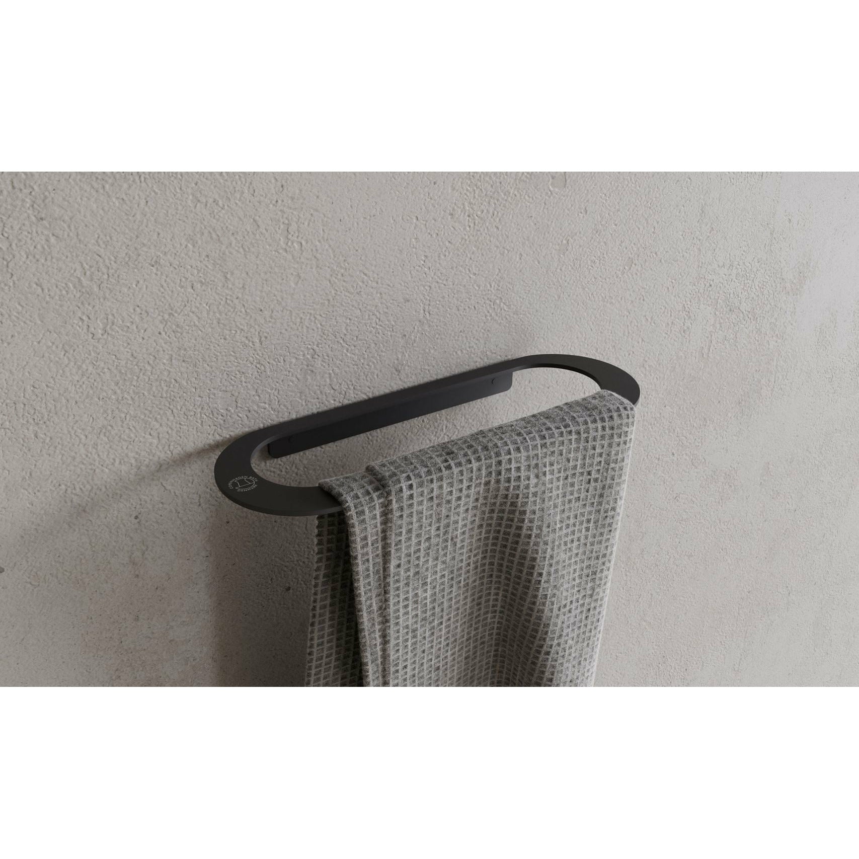 [product_category]-Copenhagen Bath Cb 100 Towel Holder L28 Cm, Mat Black-Copenhagen Bath-5700400401029-40040102-COP-3