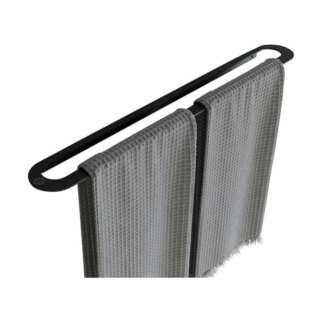 [product_category]-Copenhagen Bath Cb 100 Towel Holder L60 Cm, Mat Black-Copenhagen Bath-5700400401005-40040100-COP-1