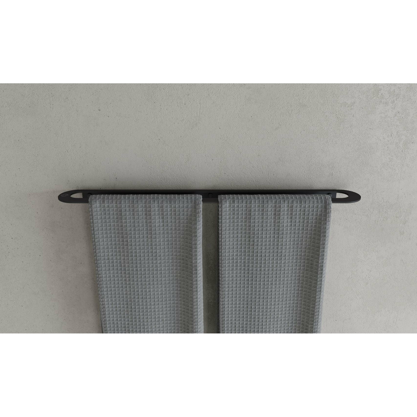 [product_category]-Copenhagen Bath Cb 100 Towel Holder L60 Cm, Mat Black-Copenhagen Bath-5700400401005-40040100-COP-2