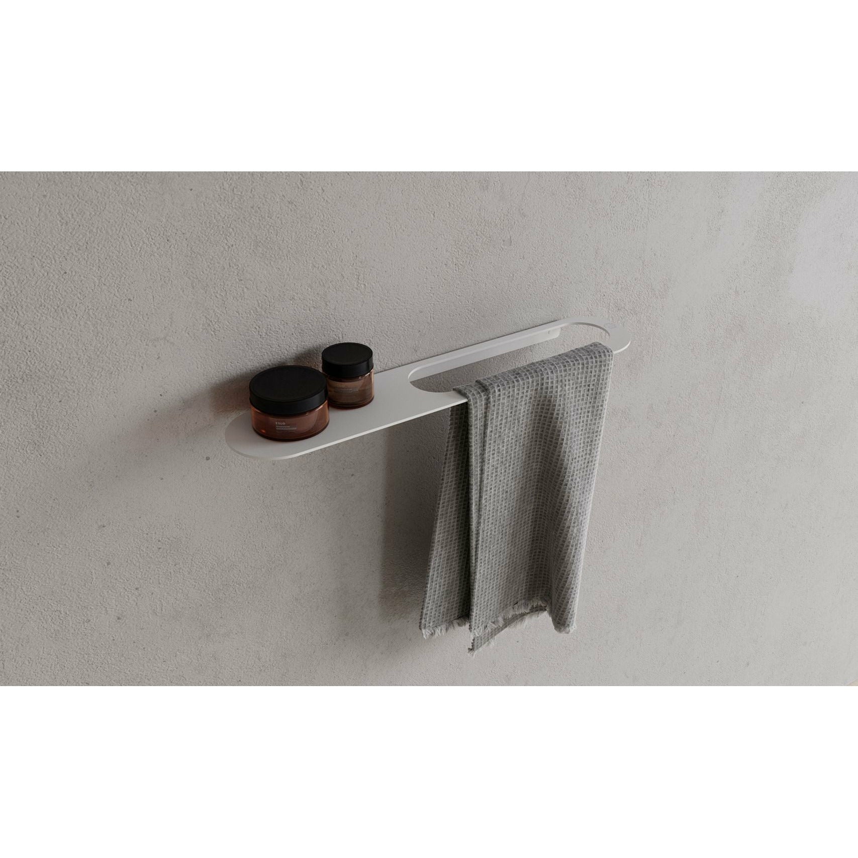 [product_category]-Copenhagen Bath Cb 100 Towel Holder With Shelf, Mat White-Copenhagen Bath-5700400401098-40040109-COP-3
