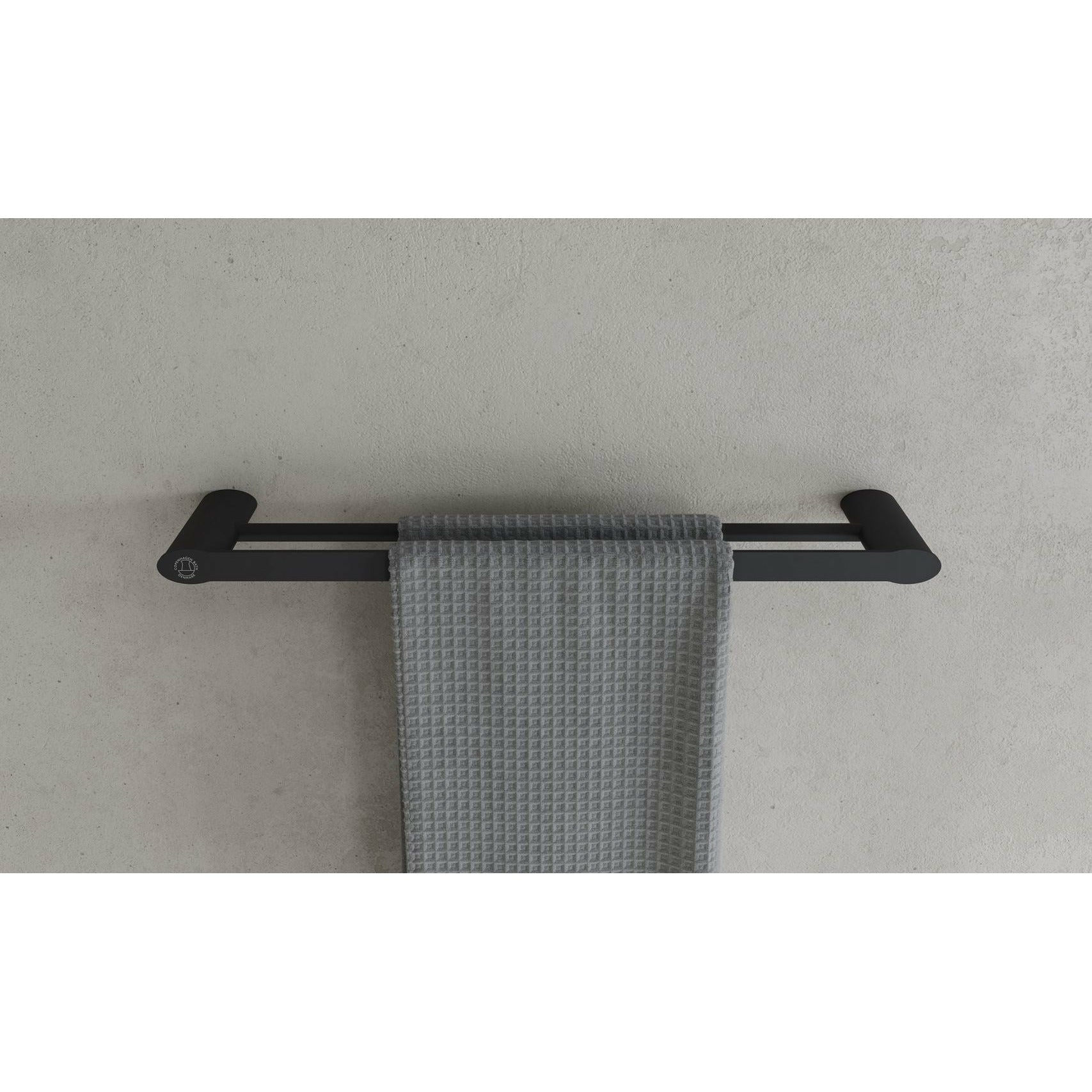 [product_category]-Copenhagen Bath Cb 200 Double Towel Holder, Mat Black-Copenhagen Bath-5700400401197-40040119-COP-2
