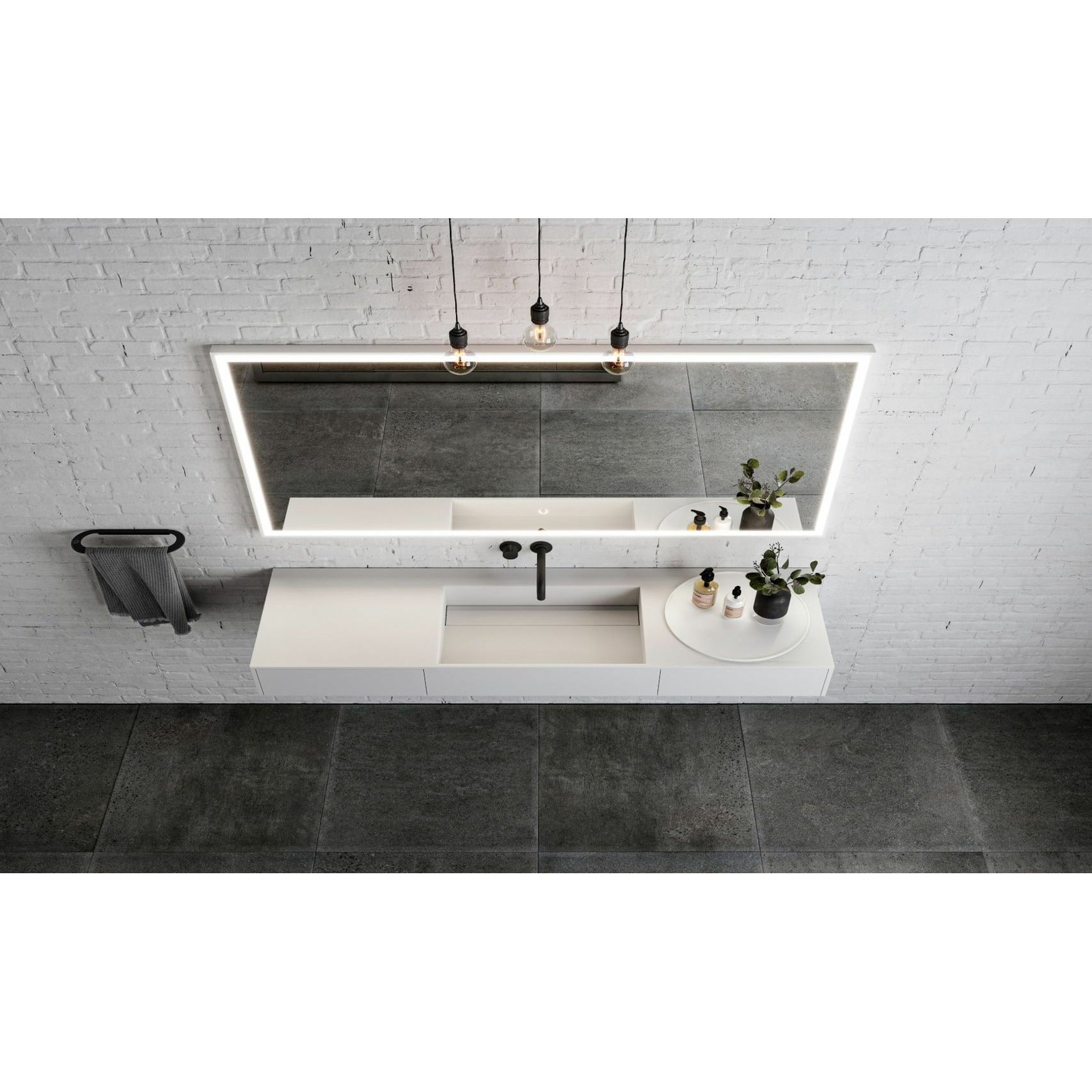 [product_category]-Copenhagen Bath Enköping Wash Basin, L140 Cm-Copenhagen Bath-5700400100960-40010096-COP-2