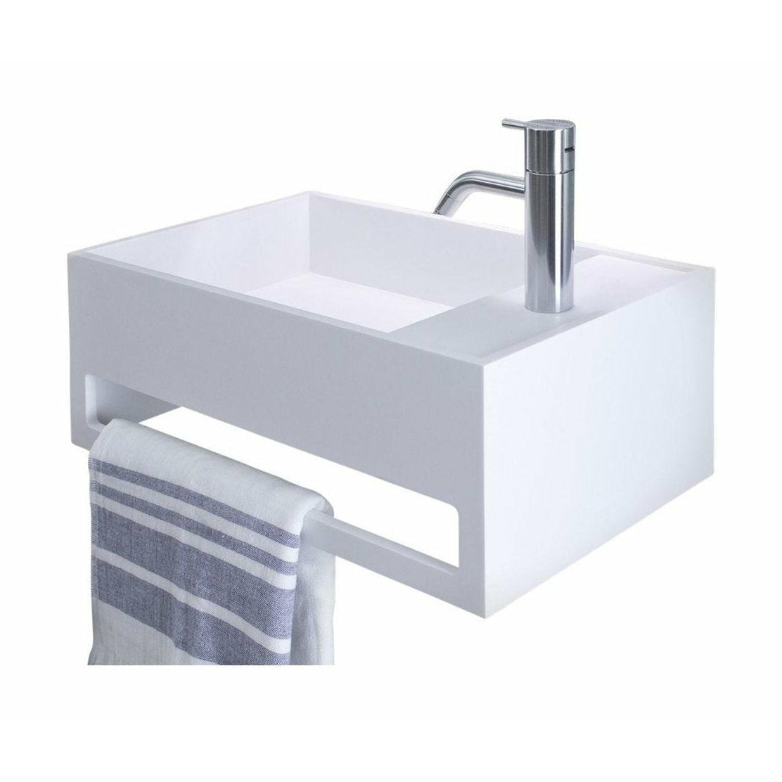[product_category]-Copenhagen Bath Sandfjord Left Wash Basin, L50 Cm-Copenhagen Bath-5700400100472-40010047-COP-1