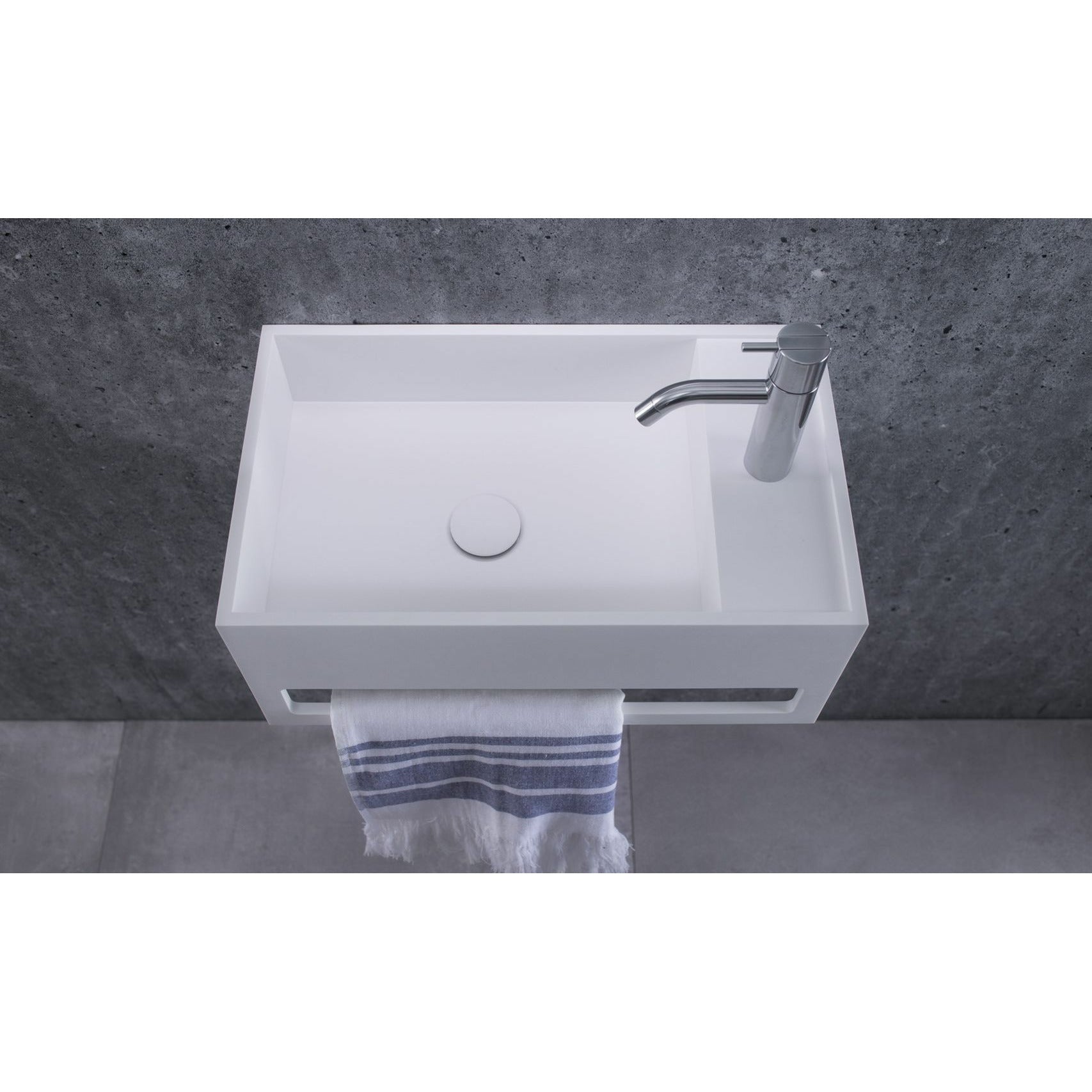 [product_category]-Copenhagen Bath Sandfjord Left Wash Basin, L50 Cm-Copenhagen Bath-5700400100472-40010047-COP-2