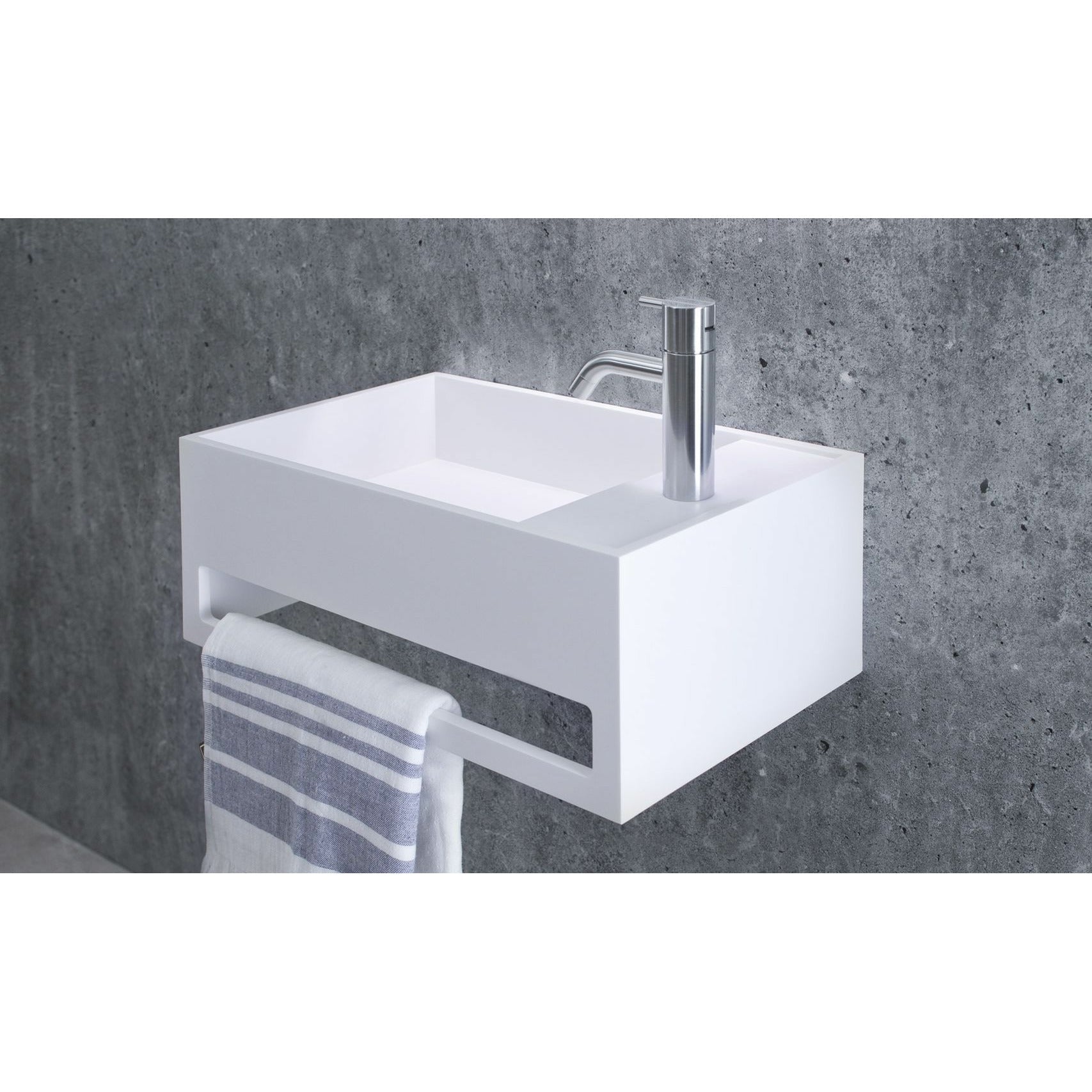 [product_category]-Copenhagen Bath Sandfjord Left Wash Basin, L50 Cm-Copenhagen Bath-5700400100472-40010047-COP-3