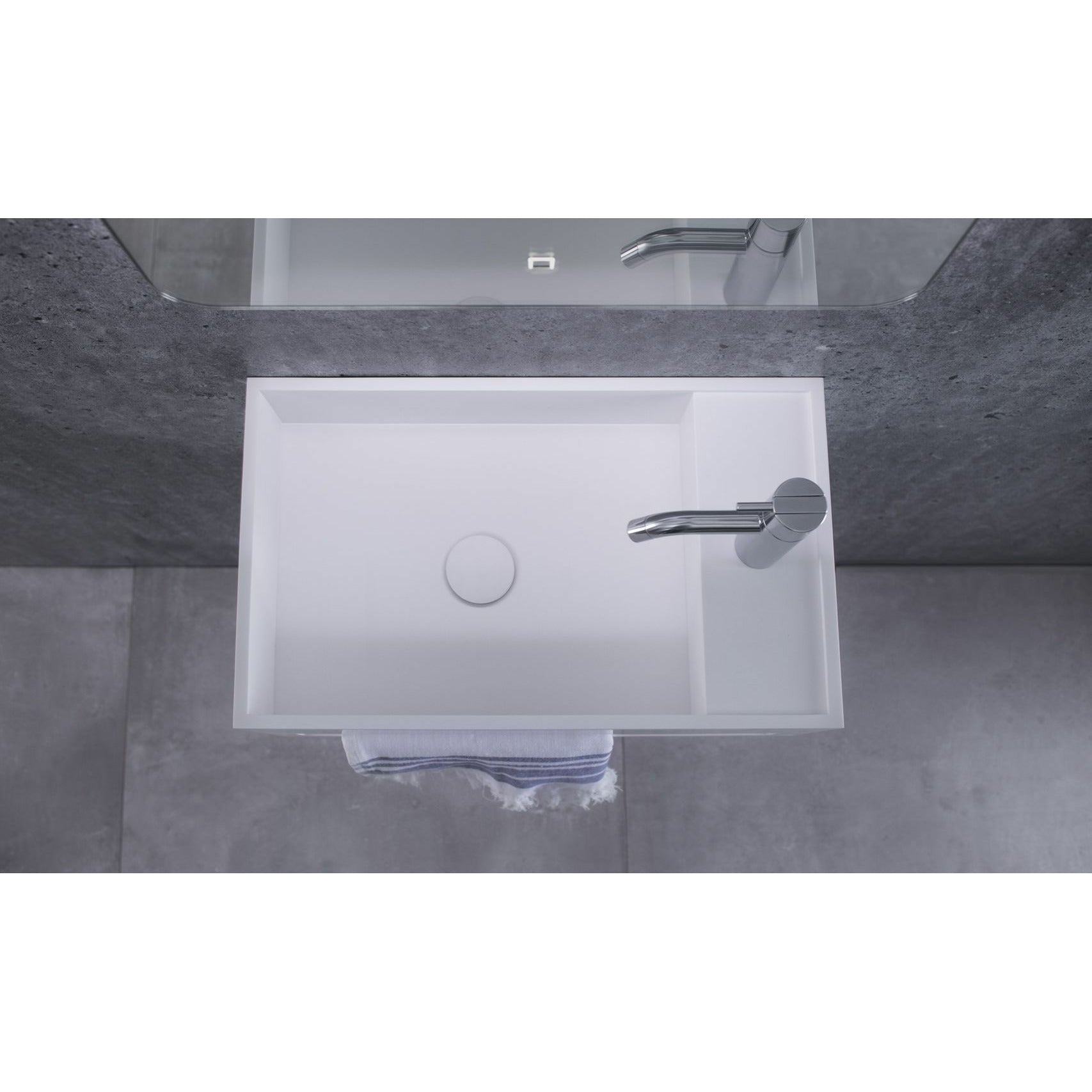 [product_category]-Copenhagen Bath Sandfjord Left Wash Basin, L50 Cm-Copenhagen Bath-5700400100472-40010047-COP-6