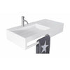 Copenhagen Bath Sandfjord Left Wash Basin, L90 Cm
