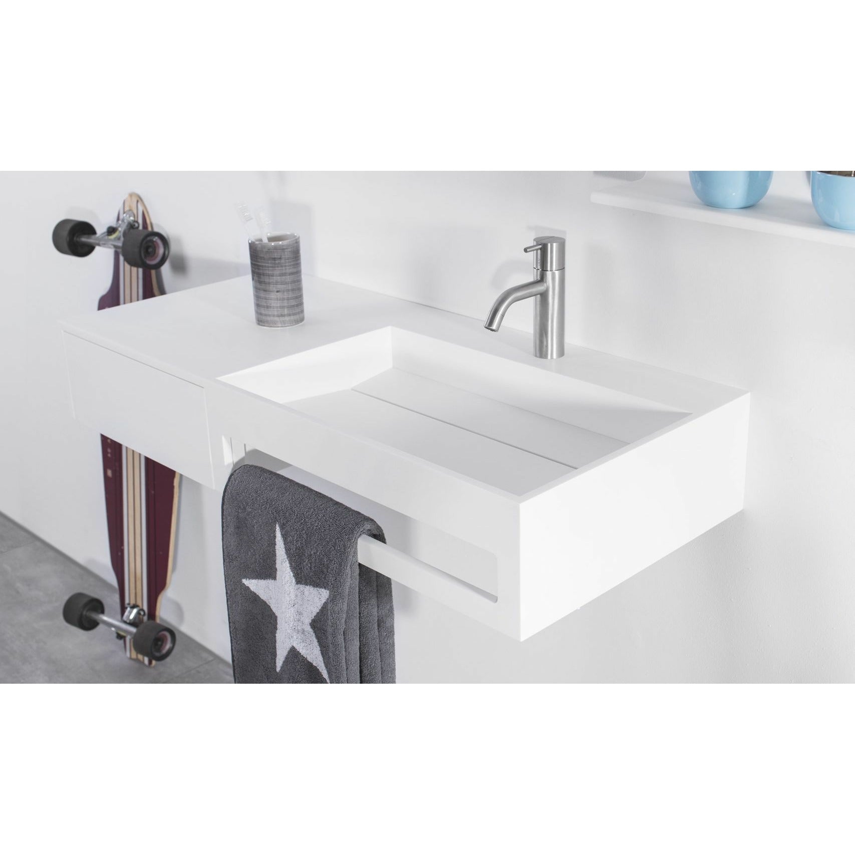 [product_category]-Copenhagen Bath Sandfjord Right Wash Basin, L90 Cm-Copenhagen Bath-5700400101875-40010187-COP-2
