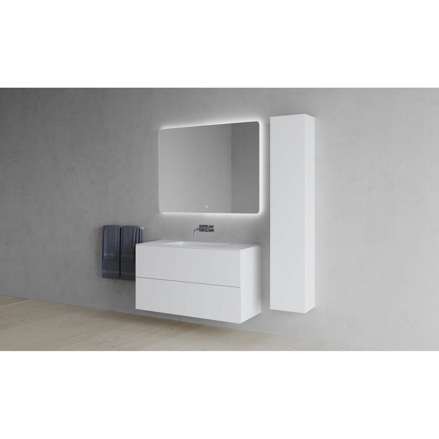 [product_category]-Copenhagen Bath Sq2 Double Cabinet With Center Wash, L100 Cm-Copenhagen Bath-5700300102354-30010235-COP-1