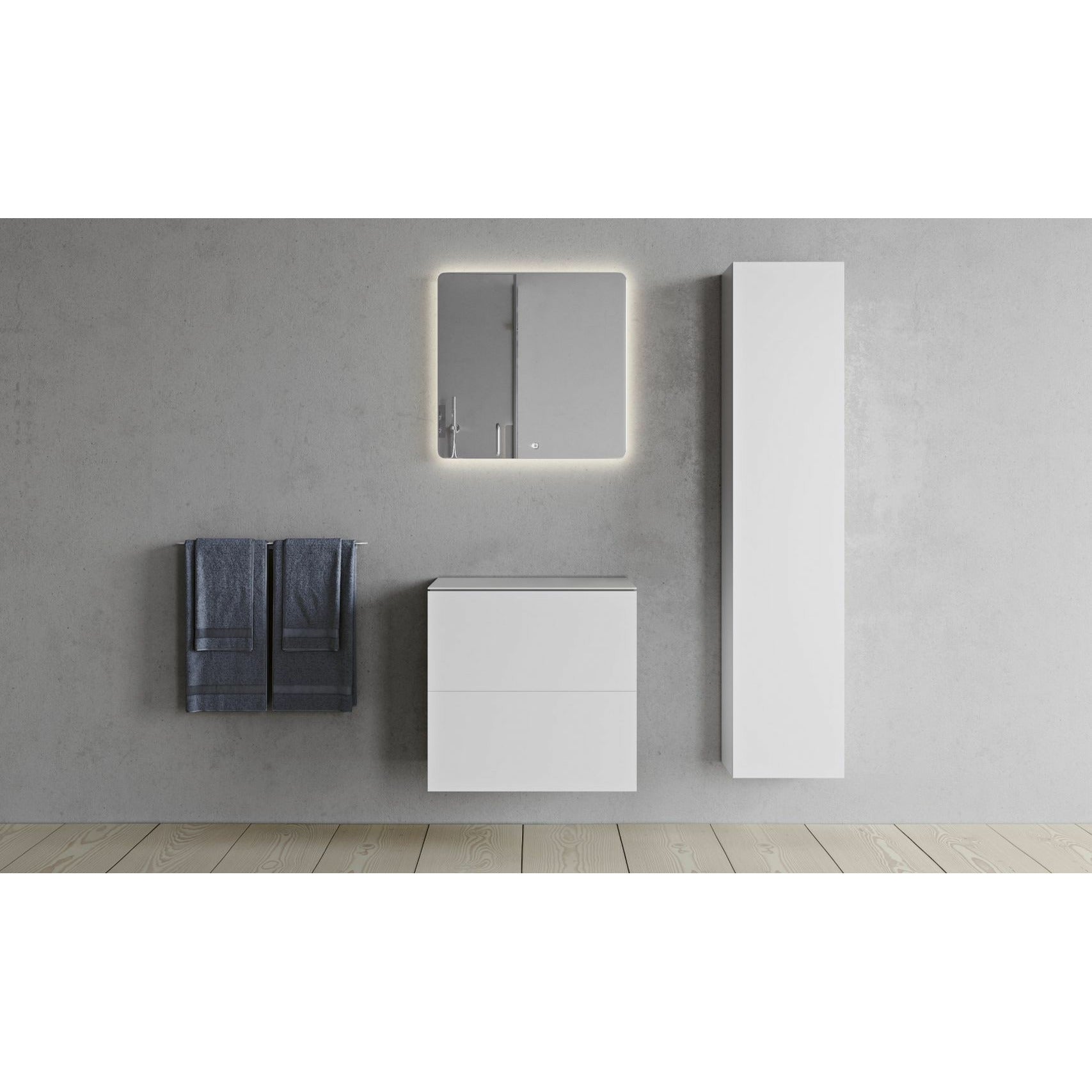 [product_category]-Copenhagen Bath Sq2 Double Cabinet With Countertop, L60 Cm-Copenhagen Bath-5700300102415-30010241-COP-2