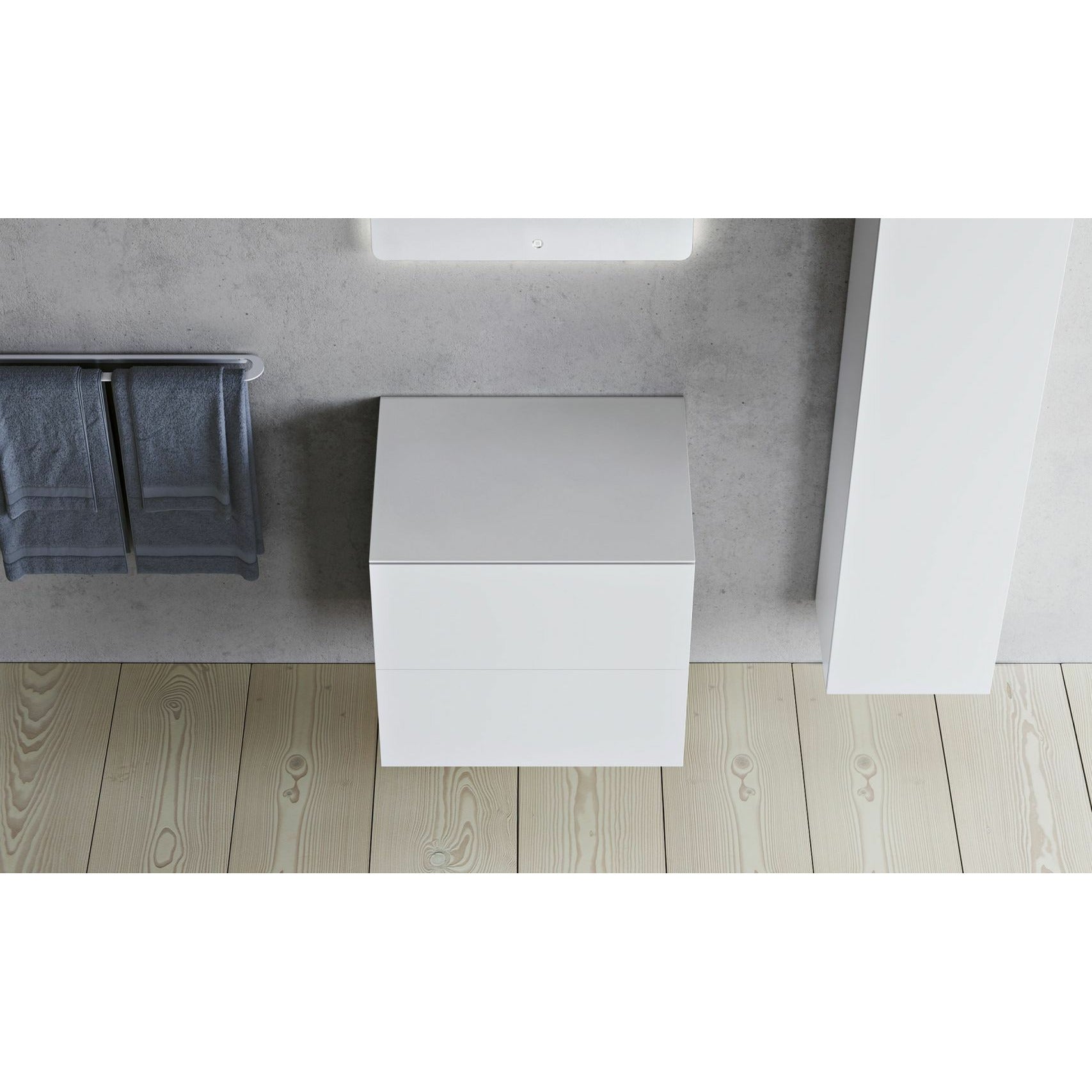 [product_category]-Copenhagen Bath Sq2 Double Cabinet With Countertop, L60 Cm-Copenhagen Bath-5700300102415-30010241-COP-5