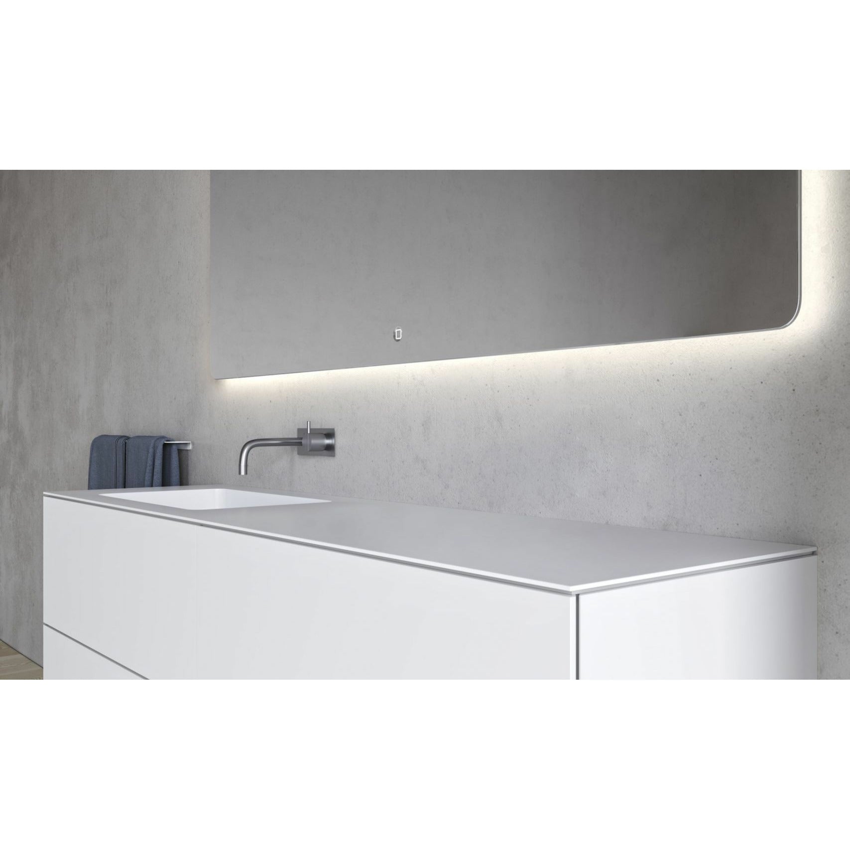[product_category]-Copenhagen Bath Sq2 Double Cabinet With Left Sink, L160 Cm-Copenhagen Bath-5700300101708-30010170-COP-3