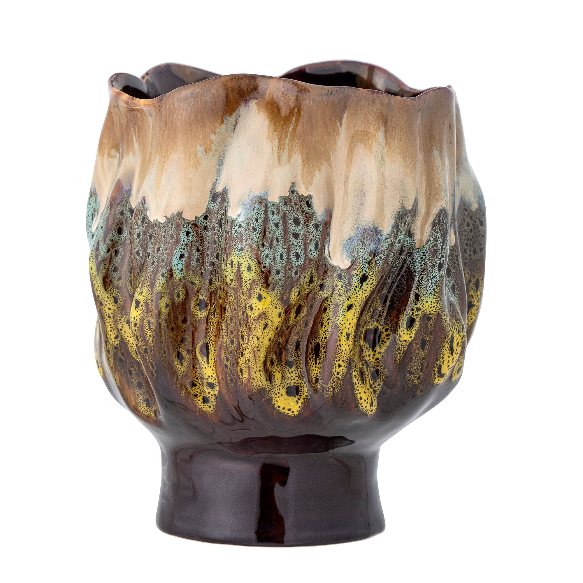 [product_category]-Creative Collection Mahnoor Flowerpot, Brown, Stoneware-Creative Collection-5711173324965-82060862-BLO-2