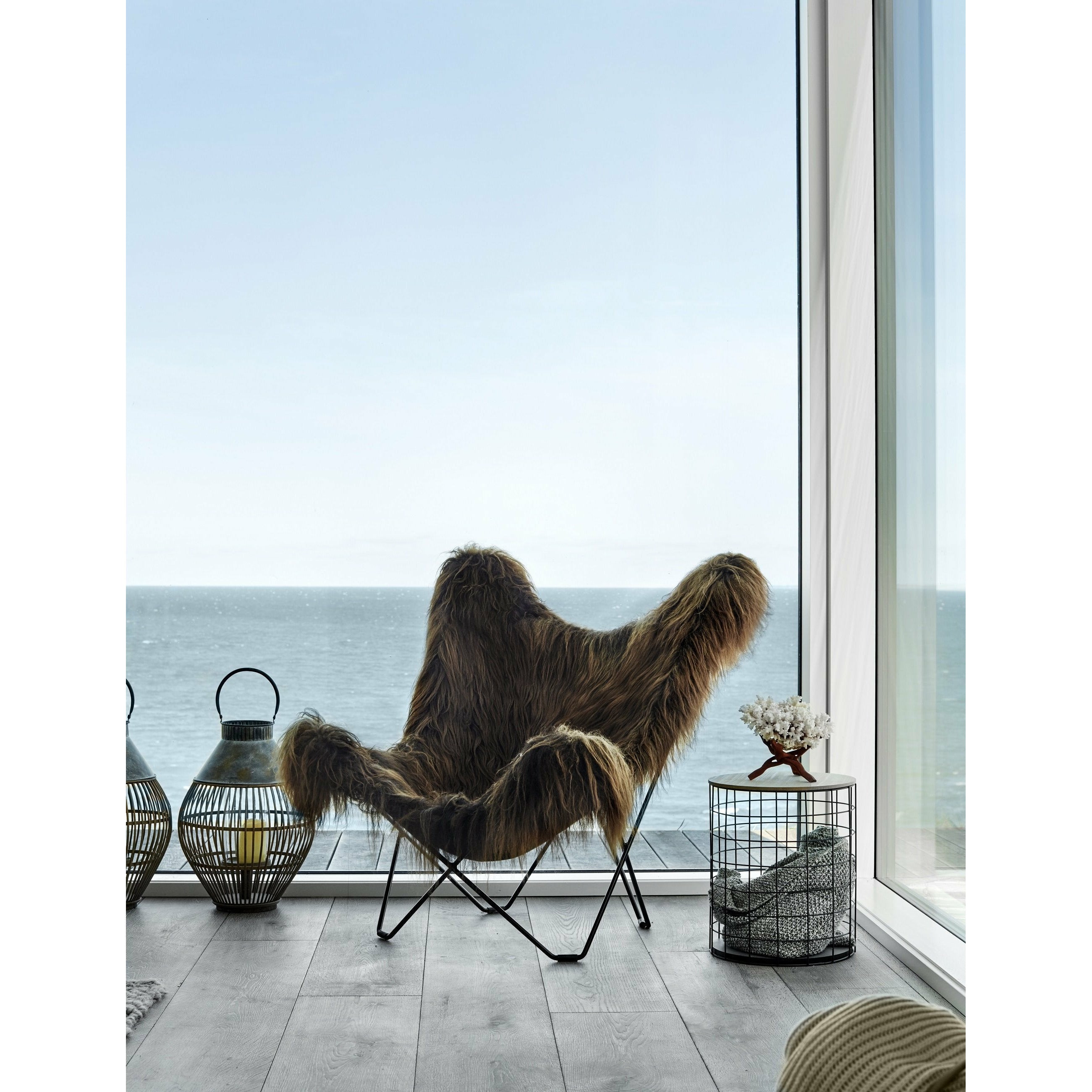 [product_category]-Cuero Iceland Mariposa Butterfly Chair, Shorn Black/Chrome-Cuero-7340172611172-1117-CUE-2