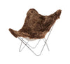 Cuero Iceland Mariposa Butterfly Chair, afklippet brun/krom