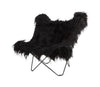 Cuero Iceland Mariposa Butterfly Chair, Wild Black/Sort
