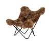 Cuero Iceland Mariposa Butterfly Chair, Wild Brown/Sort
