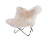 Cuero Iceland Mariposa Butterfly Stol, Vild Hvid/Sort