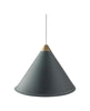  Namibia Pendant Ø 25 cm havblå/messing med hvidt kabel