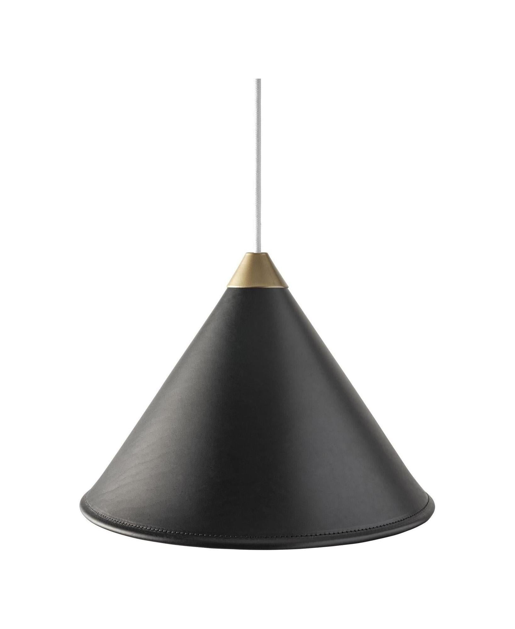 [product_category]-Cuero Namibia Pendant ø 35 Cm, Black/Brass With White Cable-Cuero-7340172635666-1510130-CUE-1