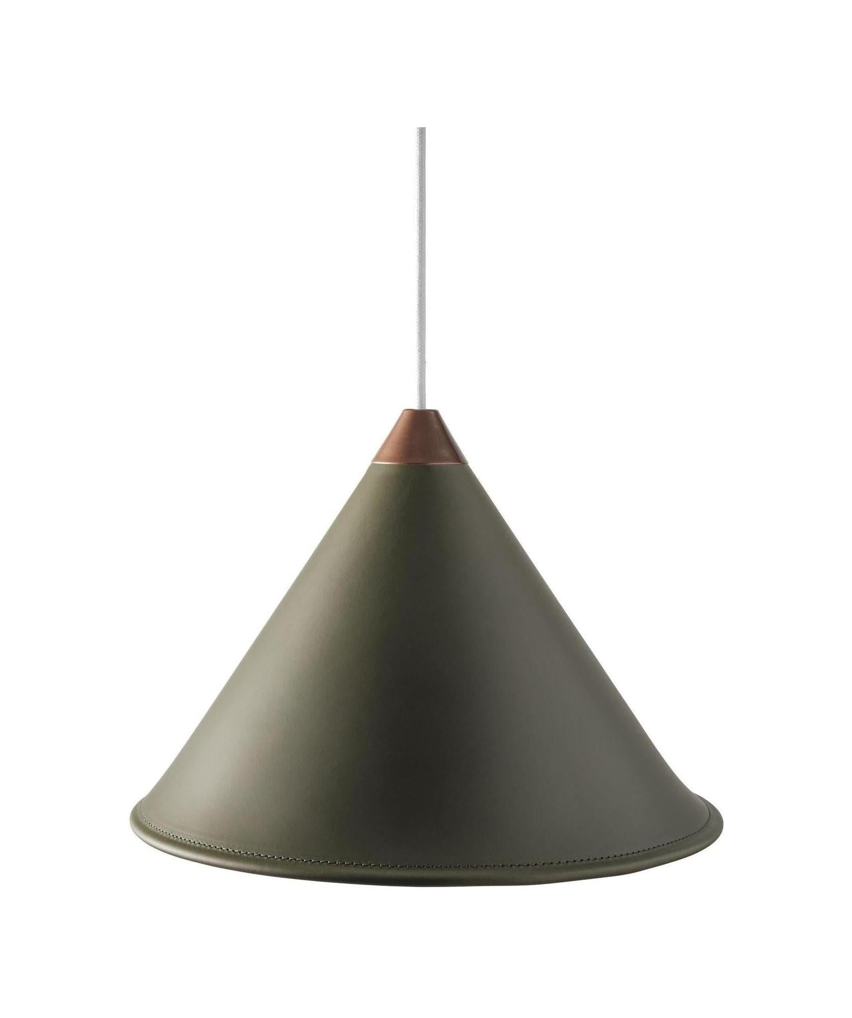 [product_category]-Cuero Namibia Pendant ø 35 Cm, Grass Green/Copper With White Cable-Cuero-7340172636540-1510732-CUE-1