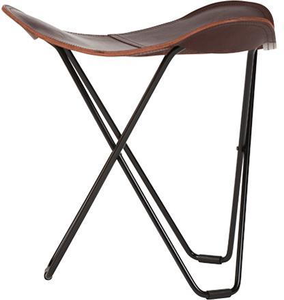 [product_category]-Cuero Pampa Flying Goose Stool, Chocolate/Black-Cuero-7340172614371-1437-CUE-1