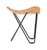 Cuero Pampa Flying Goose Stool, Crude Nature/Black