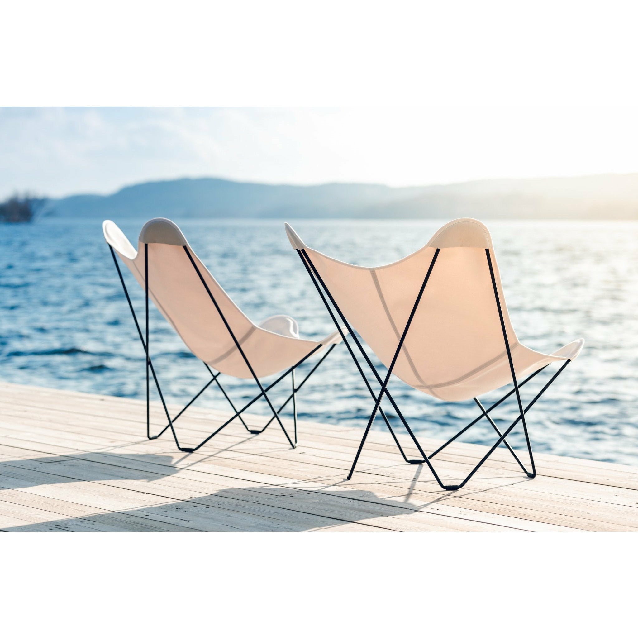 [product_category]-Cuero Sunshine Mariposa Butterfly Chair, Oyster/Grey Outdoor Frame-Cuero-7340172619024-1902-CUE-2