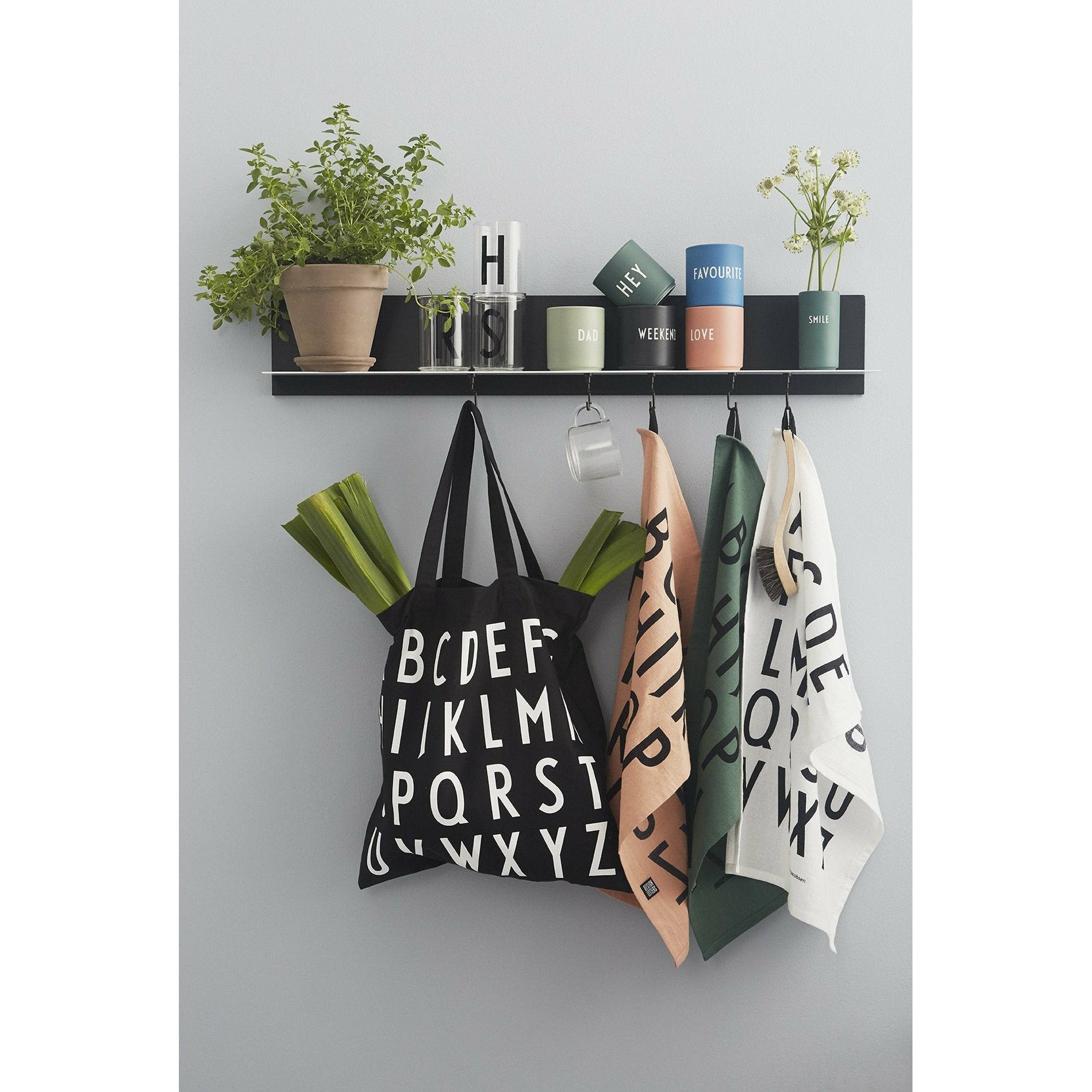 [product_category]-Design Letters Aj Tea Towel, Black, 2 P Cs.-Design Letters-5710498252403-10503000BLACK-DES-2