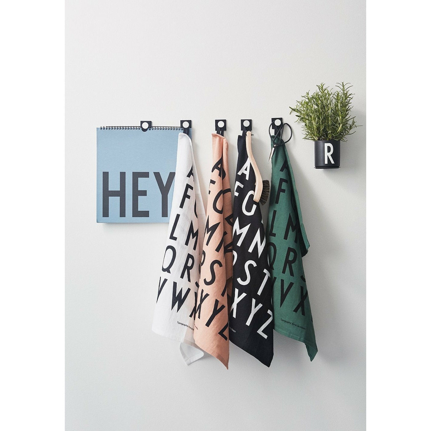 [product_category]-Design Letters Aj Tea Towel, Black, 2 P Cs.-Design Letters-5710498252403-10503000BLACK-DES-3