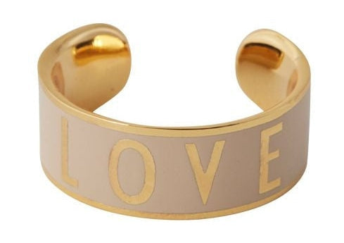 [product_category]-Design Letters Big Word Candy Ring, Love/Beige-Design Letters-5710498194192-90604015BEIGELOVE-DES-1