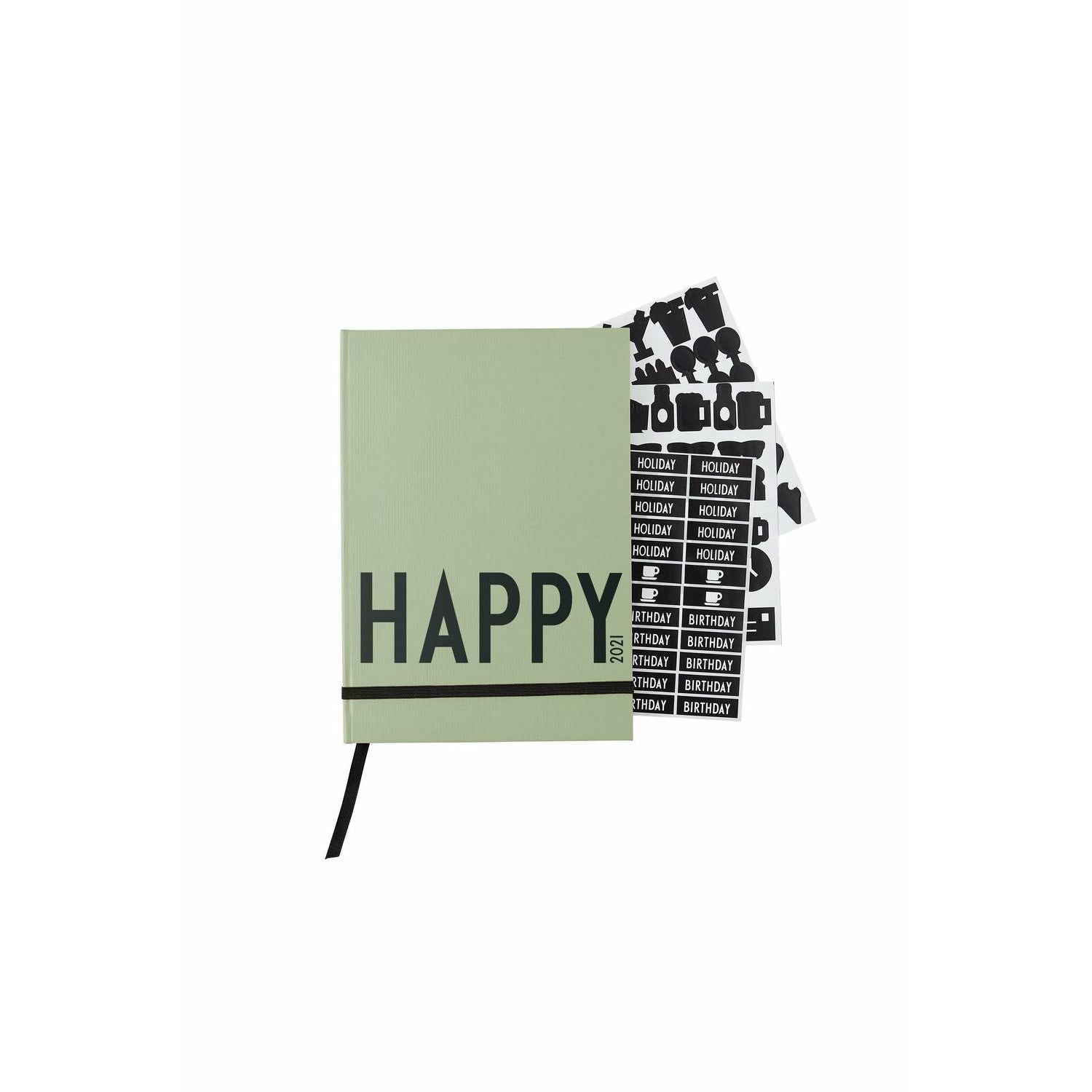 Design Letters Kalender 2021, mørkegrøn