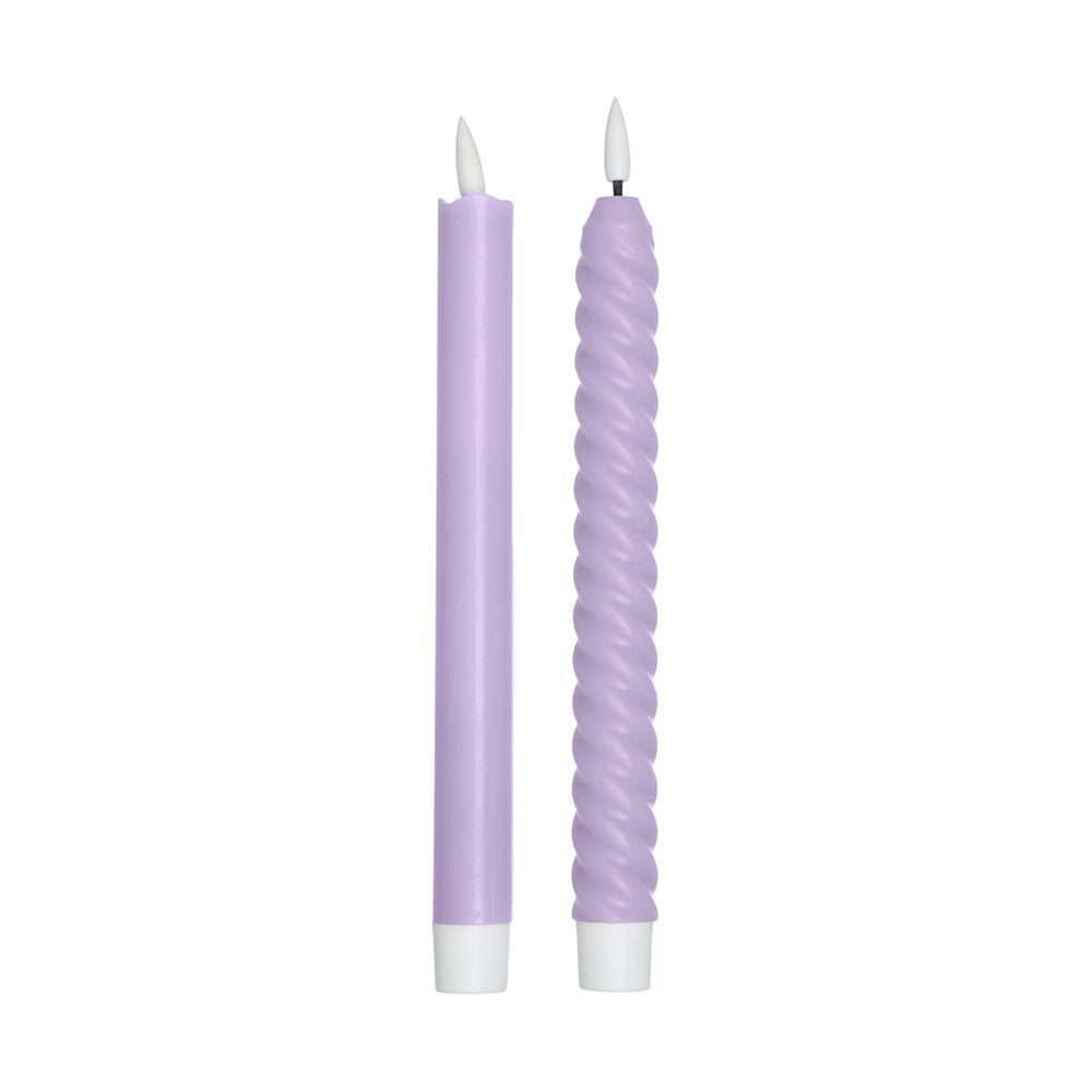 [product_category]-Design Letters Cosy Forever Led Candles (Set Of 2 Pcs), Lilac-Design Letters-5710498196516-60601003LILAC-DES-1