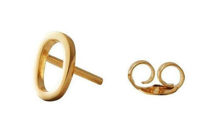 [product_category]-Design Letters Earring With Letter, Gold, O-Design Letters-5710498973223-90401001O-DES-1