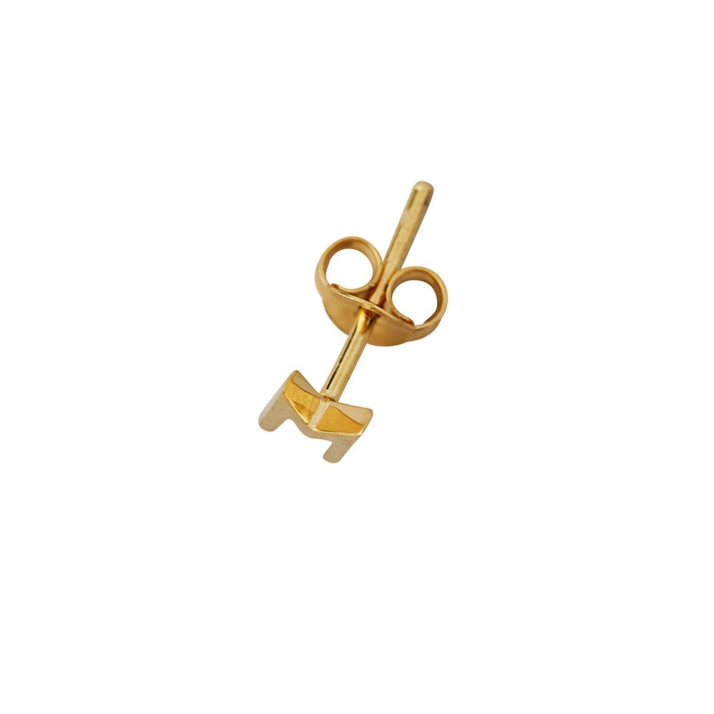 [product_category]-Design Letters Earring With Letter, Gold, R-Design Letters-5710498973254-90401001R-DES-2
