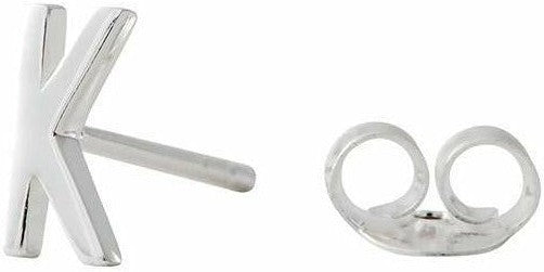 [product_category]-Design Letters Earring With Letter, Silver, K-Design Letters-5710498972844-90401000K-DES-1