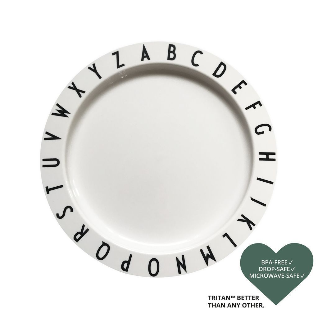 [product_category]-Design Letters Eat & Learn Plate Tritan, White-Design Letters-5710498974428-20103003WHITE-DES-2