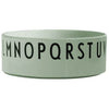 Design Letters Spis & lær rundt skål Tritan Green, ABC
