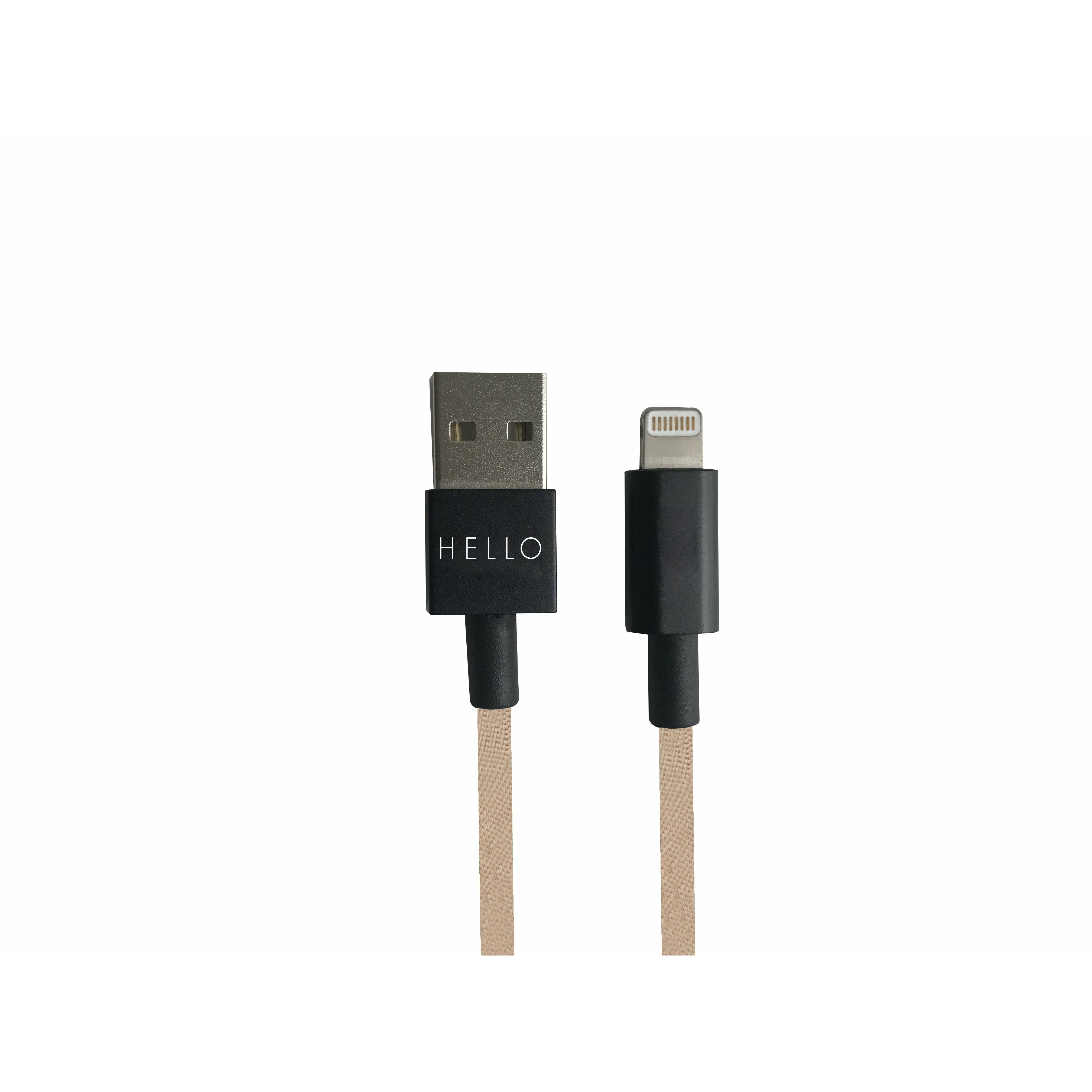 [product_category]-Design Letters Favorite Cable I Phone 1m, Beige-Design Letters-5710498190941-60201024BEIGE-DES-1