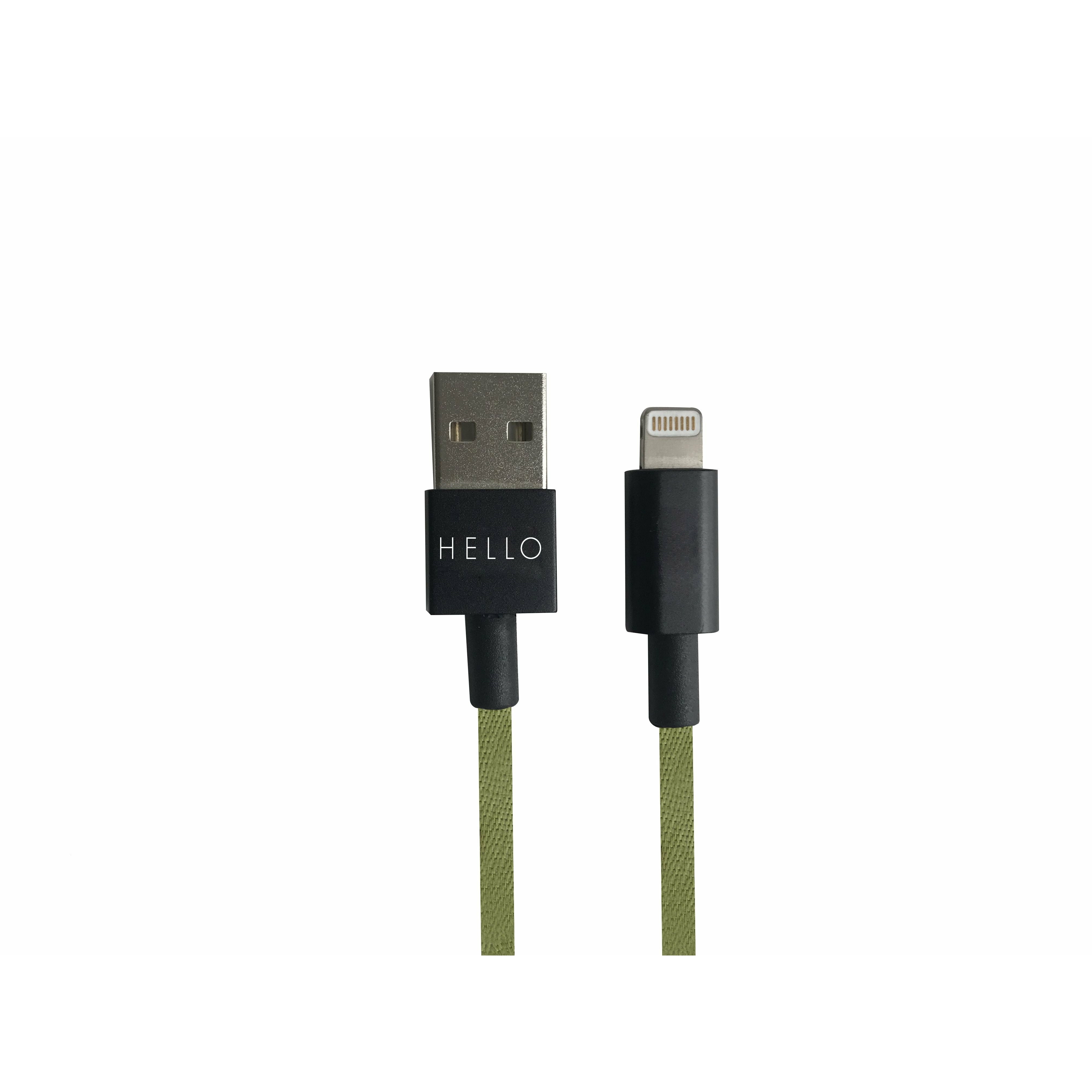 [product_category]-Design Letters Favorite Cable I Phone 1m, Forest Green-Design Letters-5710498190927-60201024FORESTGRN-DES-2